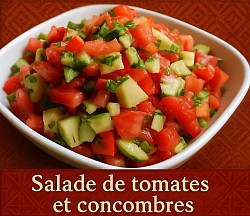 Salade de tomates et concombres