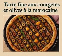 Tarte Marocaine aux courgettes et olives