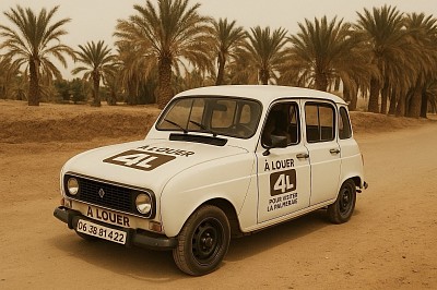 4L à louer pour visiter la Palmeraie de Skoura