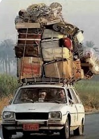 Voiture chargee