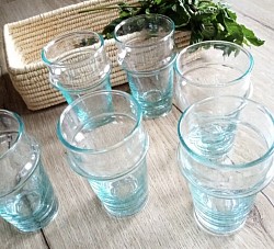 Verres traditionnels faits main, grand modèle 9.50 pce