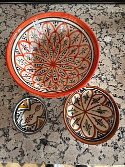Bols creux de Safi : Grand CHF 32.00  / Moyen CHF 22.00  / Petit CHF 11.00