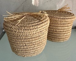 Mini boites en rafia 2 pieces 16.00