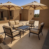 Terrasse solarium (entre les deux suites