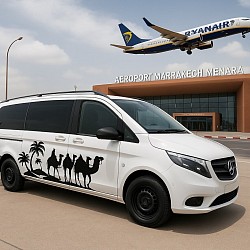 Transfert privé en véhicule 4x4 haut de gamme, aller simple : Aéroport de Marrakech au Palais Gambra CHF 220.- maxi 5 pers. (235km 4h)
