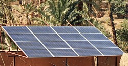 Panneaux solaires pour le pompage de l’eau