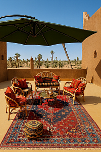 Terrasse Panorama (entre les deux suites) 90m2