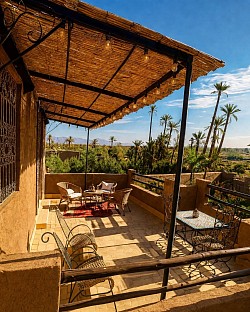 Terrasse privée suite Royale panorama